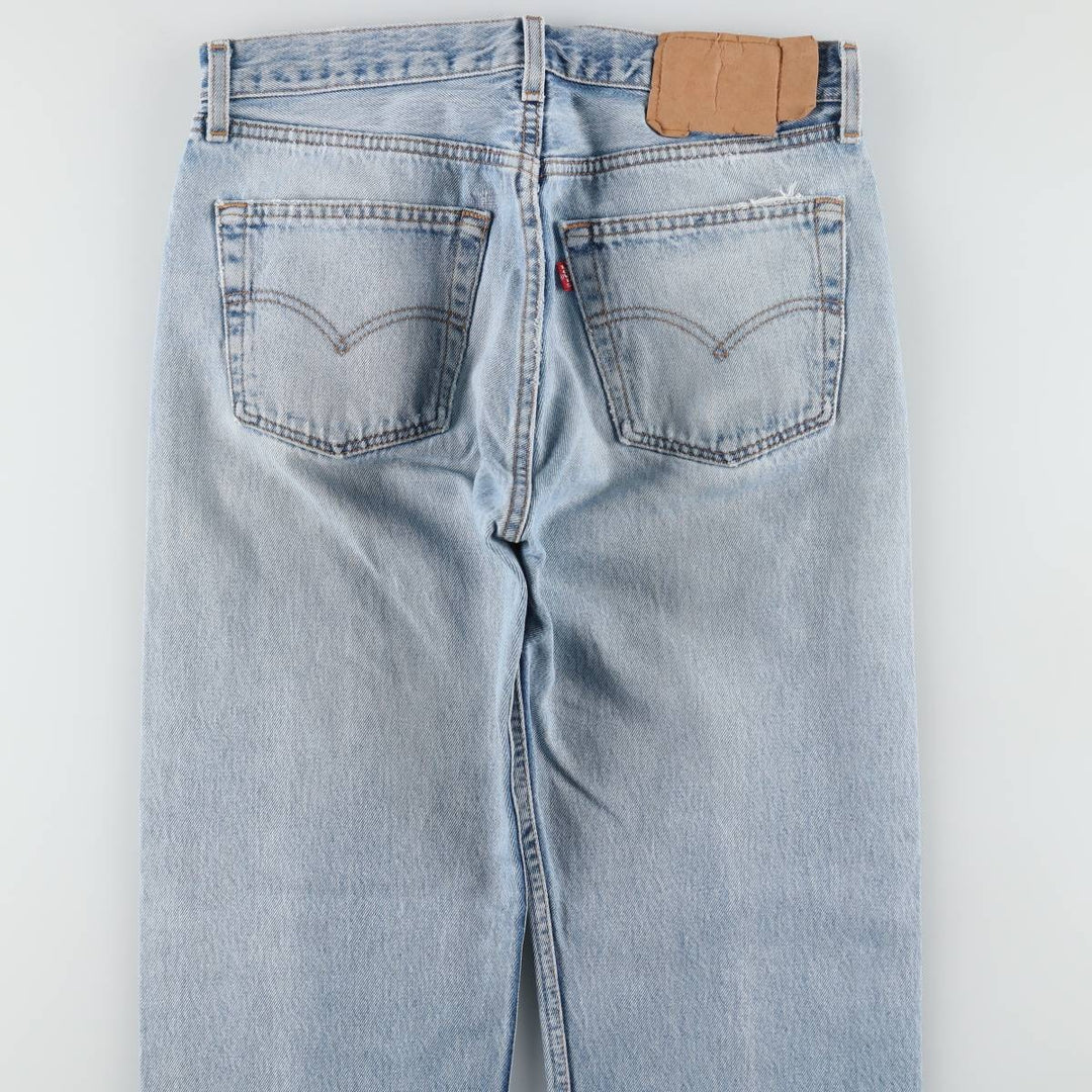 2000'S Levi's 501-0193 Straight Denim Pants, Made in USA, Men's Size W31 (approx.) cotton Blue type light blue Vintage Second Hand