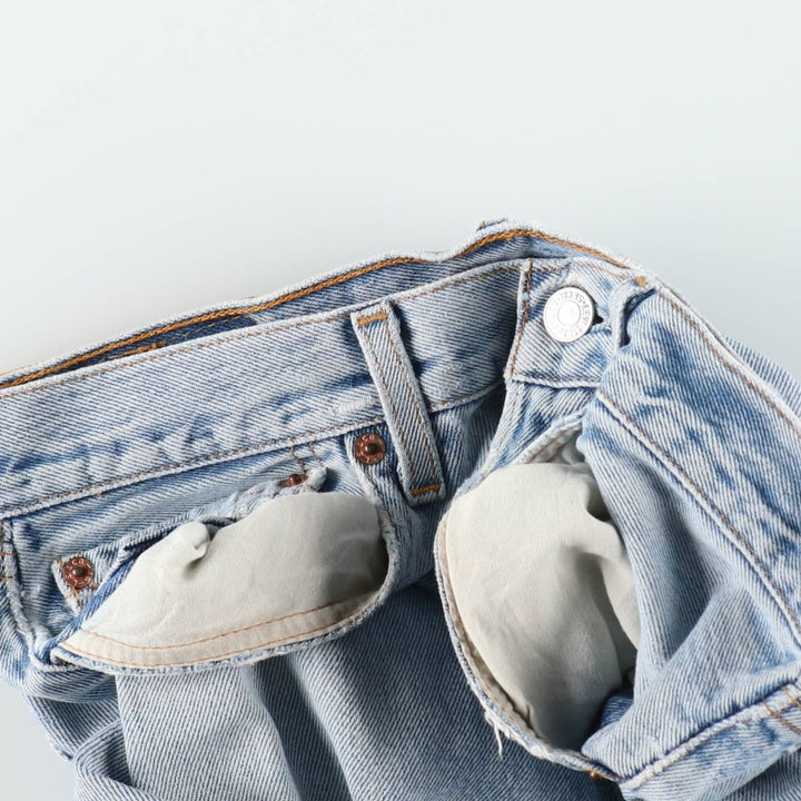 2000'S Levi's 501-0193 Straight Denim Pants, Made in USA, Men's Size W31 (approx.) cotton Blue type light blue Vintage Second Hand