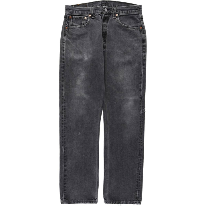 2000'S Levi's 6501-0660 Black Denim Straight Leg Jeans, Made in USA, Men's Size W32 (approx.) cotton black type Vintage Second Hand