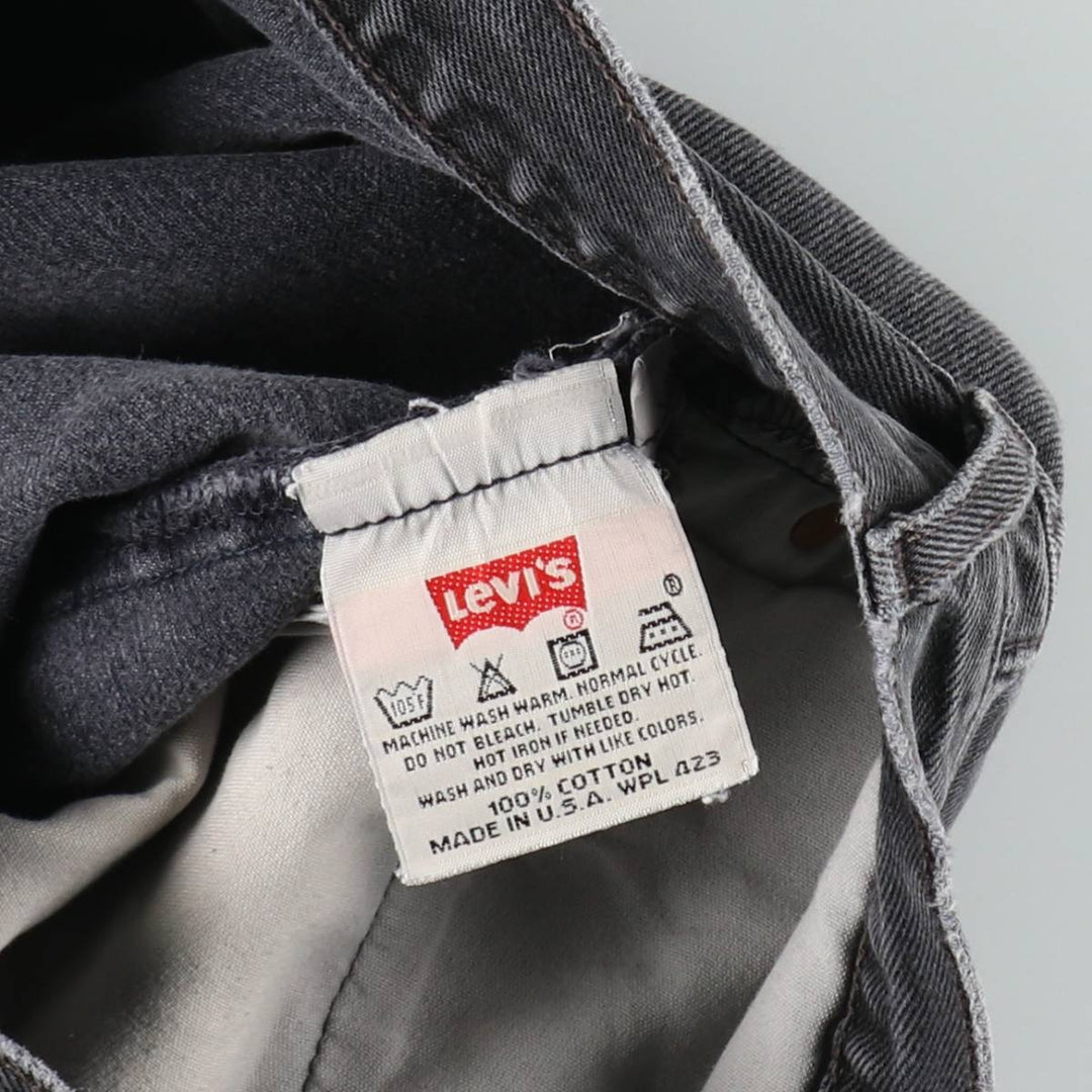 2000'S Levi's 6501-0660 Black Denim Straight Leg Jeans, Made in USA, Men's Size W32 (approx.) cotton black type Vintage Second Hand