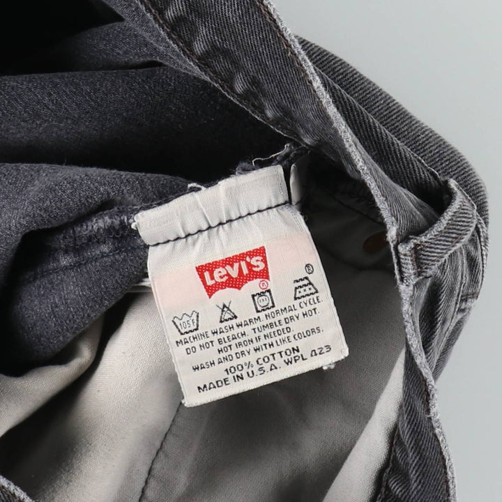 2000'S Levi's 6501-0660 Black Denim Straight Leg Jeans, Made in USA, Men's Size W32 (approx.) cotton black type Vintage Second Hand