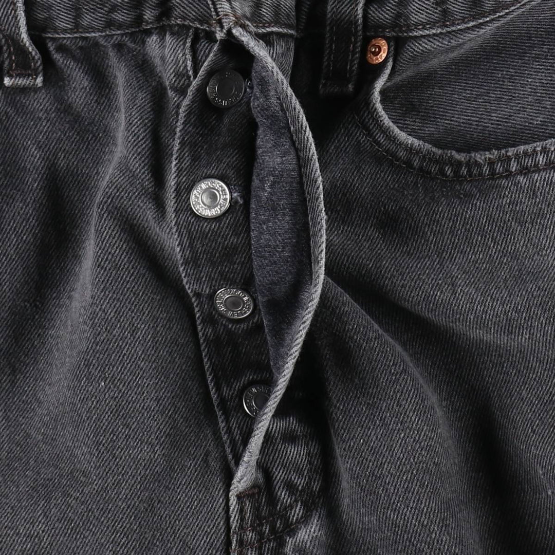 2000'S Levi's 6501-0660 Black Denim Straight Leg Jeans, Made in USA, Men's Size W32 (approx.) cotton black type Vintage Second Hand