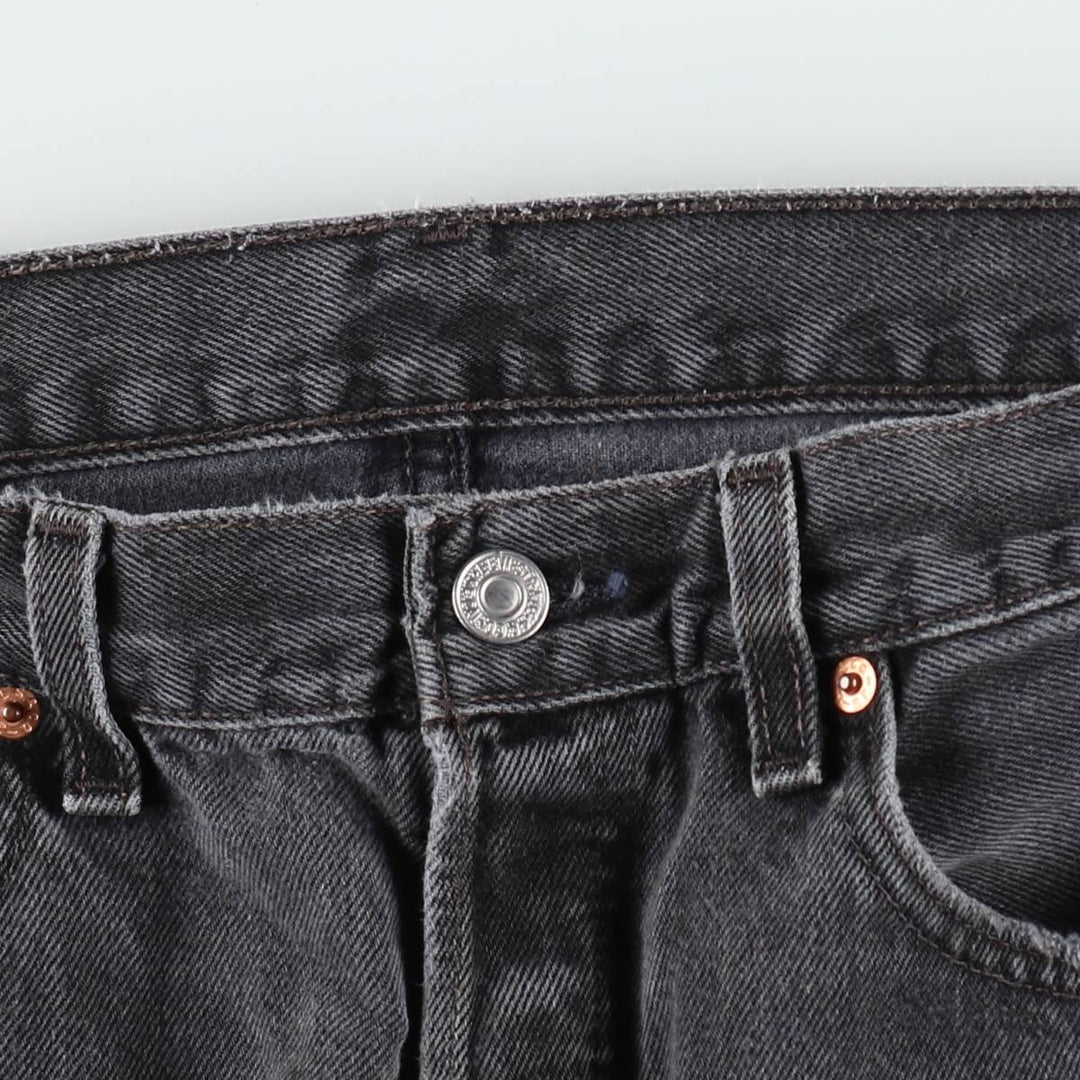 2000'S Levi's 6501-0660 Black Denim Straight Leg Jeans, Made in USA, Men's Size W32 (approx.) cotton black type Vintage Second Hand