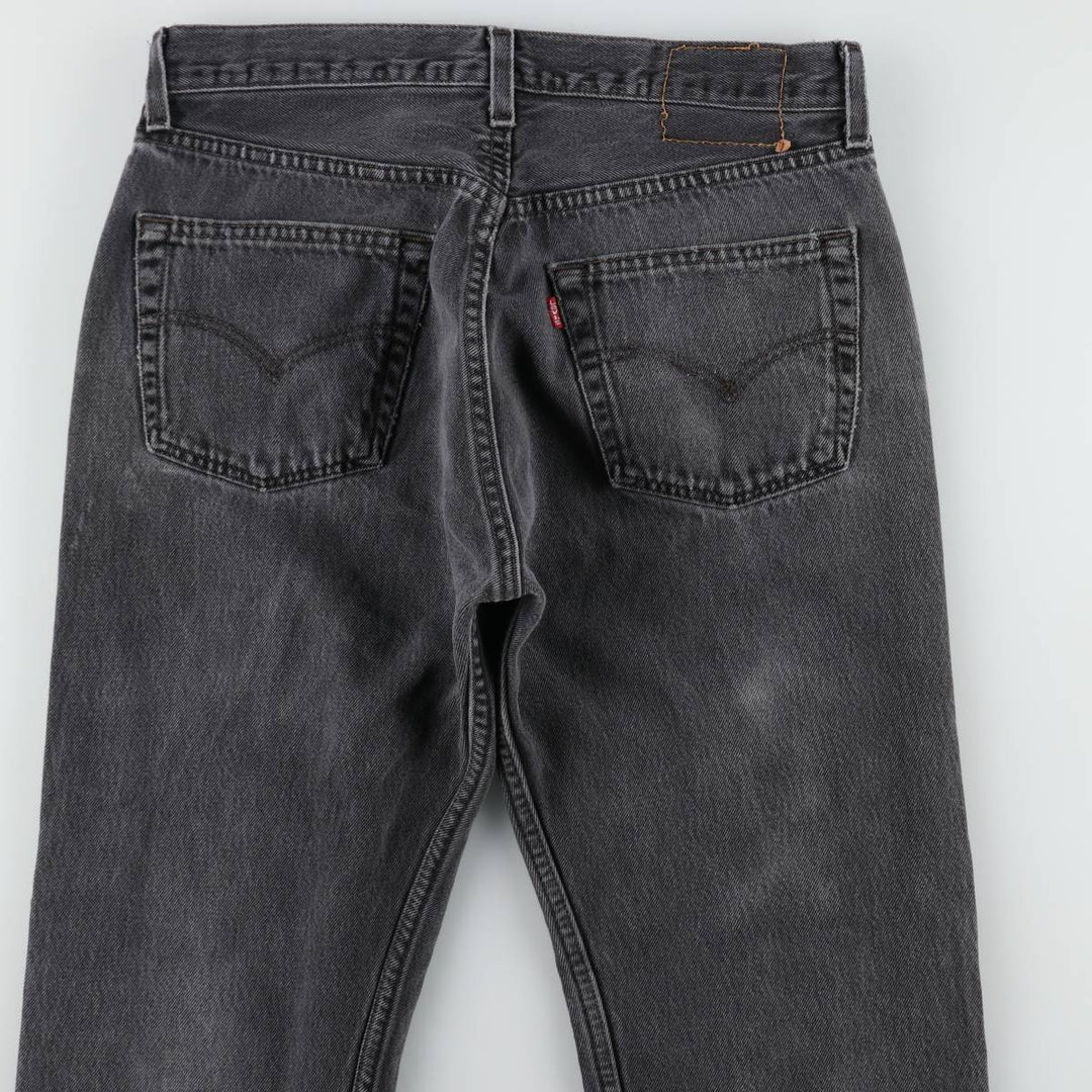 2000'S Levi's 6501-0660 Black Denim Straight Leg Jeans, Made in USA, Men's Size W32 (approx.) cotton black type Vintage Second Hand