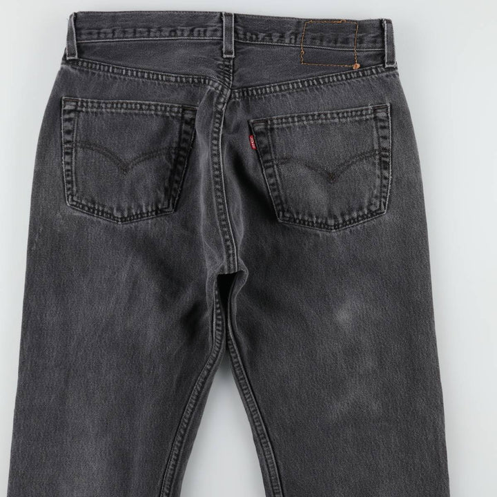 2000'S Levi's 6501-0660 Black Denim Straight Leg Jeans, Made in USA, Men's Size W32 (approx.) cotton black type Vintage Second Hand