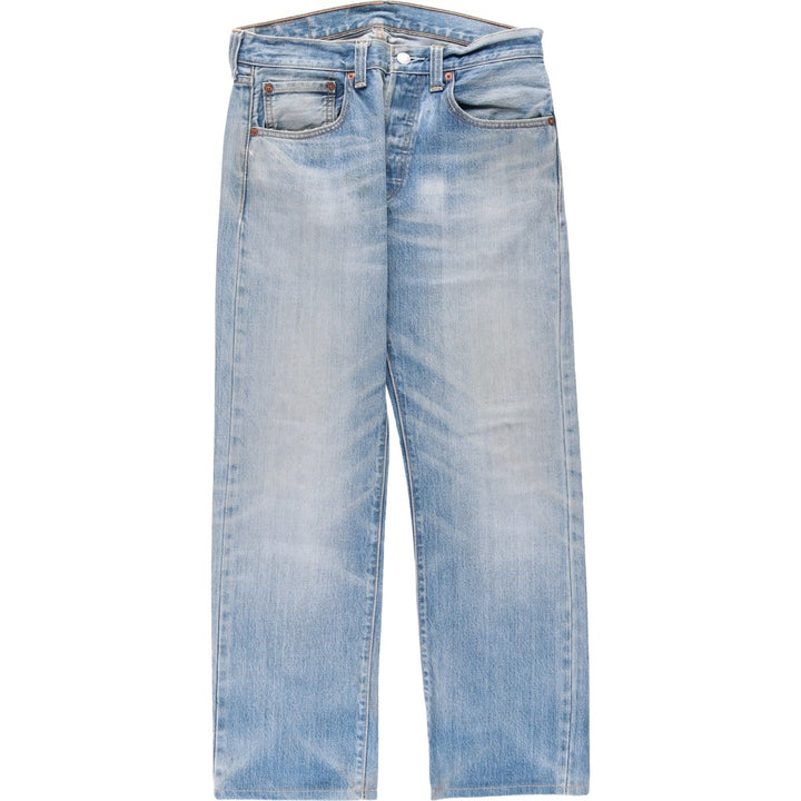 Levi's 501 straight denim pants for men, size W32 cotton blue type Vintage Second Hand