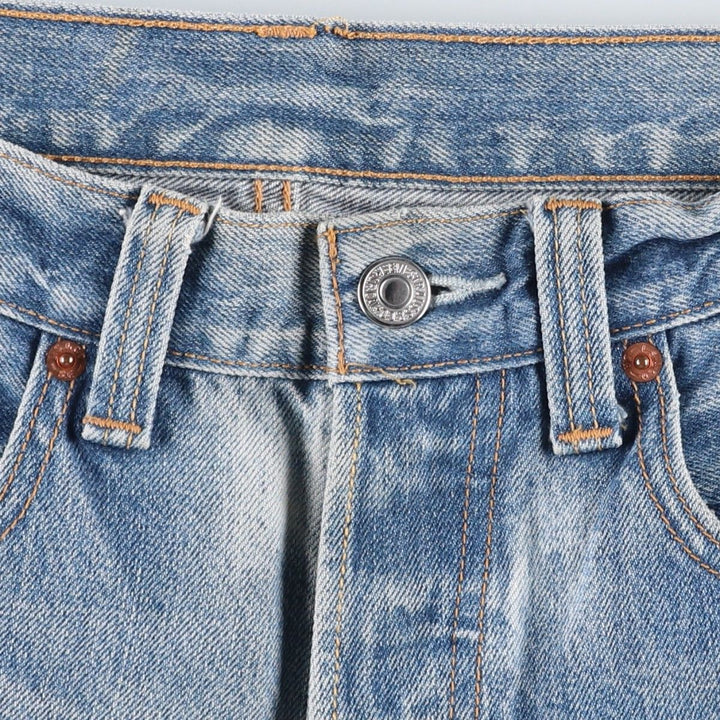 Levi's 501 straight denim pants for men, size W32 cotton blue type Vintage Second Hand