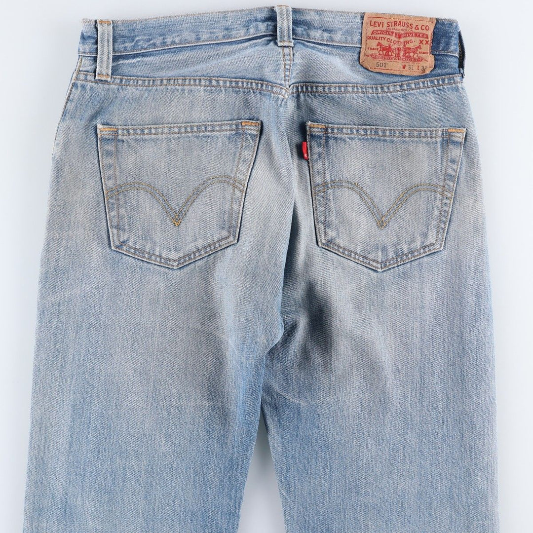 Levi's 501 straight denim pants for men, size W32 cotton blue type Vintage Second Hand