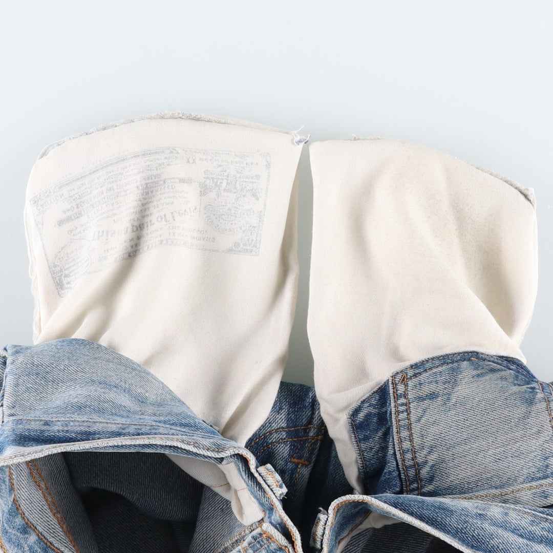 Levi's 501 straight denim pants for men, size W32 cotton blue type Vintage Second Hand