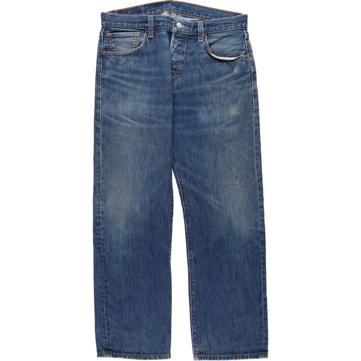 Levi's 501 Straight Fit Denim Pants, Men's, Size 34 cotton blue type Vintage Second Hand