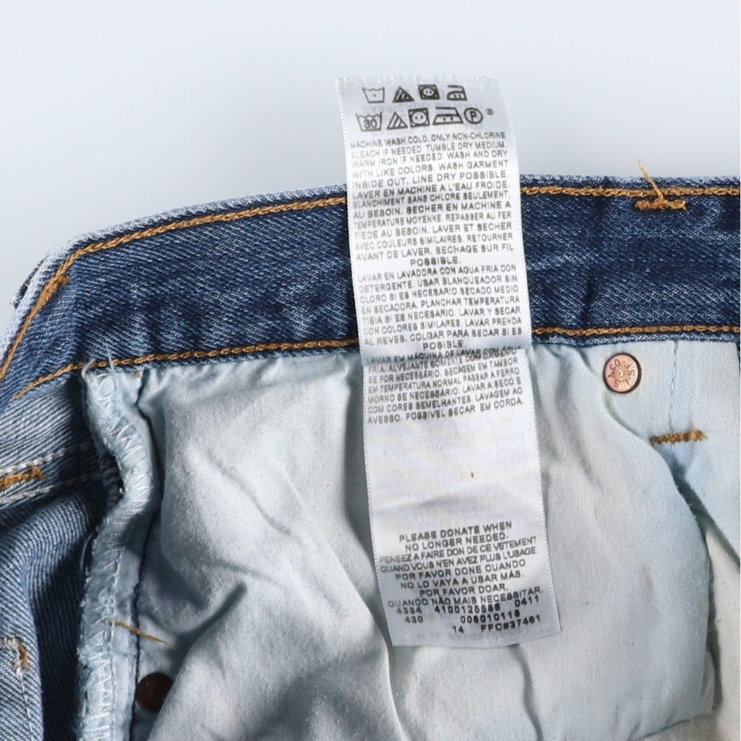 Levi's 501 Straight Fit Denim Pants, Men's, Size 34 cotton blue type Vintage Second Hand
