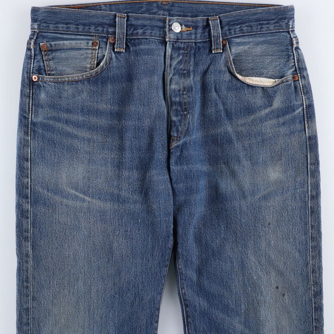 Levi's 501 Straight Fit Denim Pants, Men's, Size 34 cotton blue type Vintage Second Hand