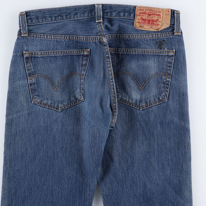Levi's 501 Straight Fit Denim Pants, Men's, Size 34 cotton blue type Vintage Second Hand