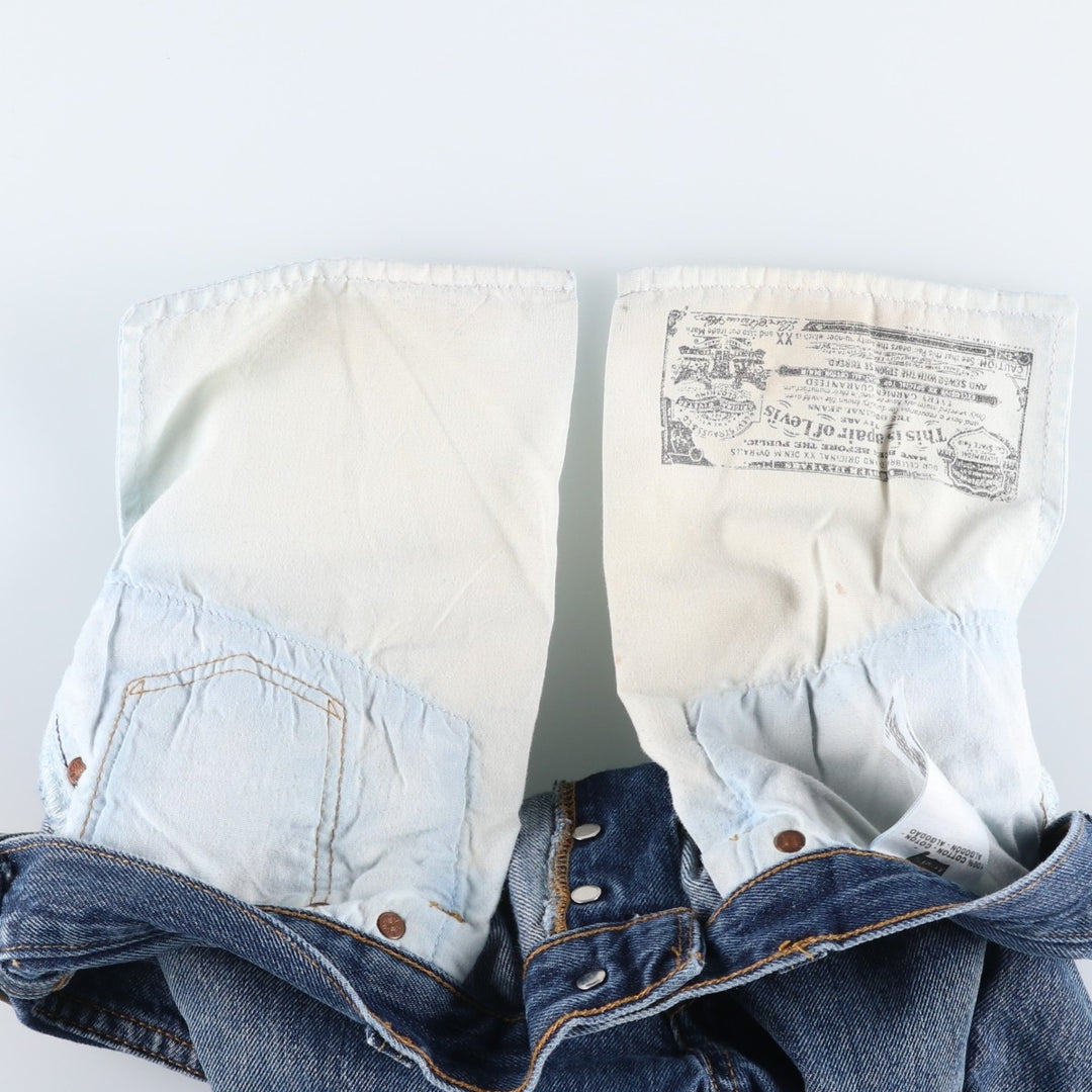 Levi's 501 Straight Fit Denim Pants, Men's, Size 34 cotton blue type Vintage Second Hand