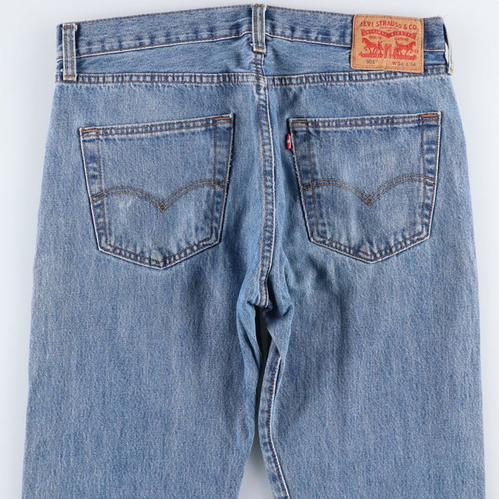 Levi's 501 straight denim pants for men, size W35 cotton blue type Vintage Second Hand