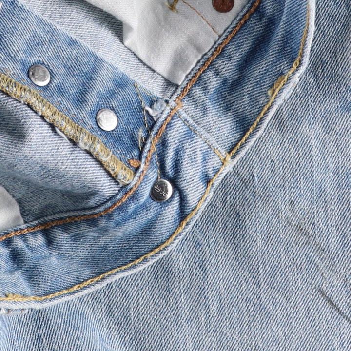 Levi's 501 straight denim pants for men, size W36 cotton blue type Vintage Second Hand