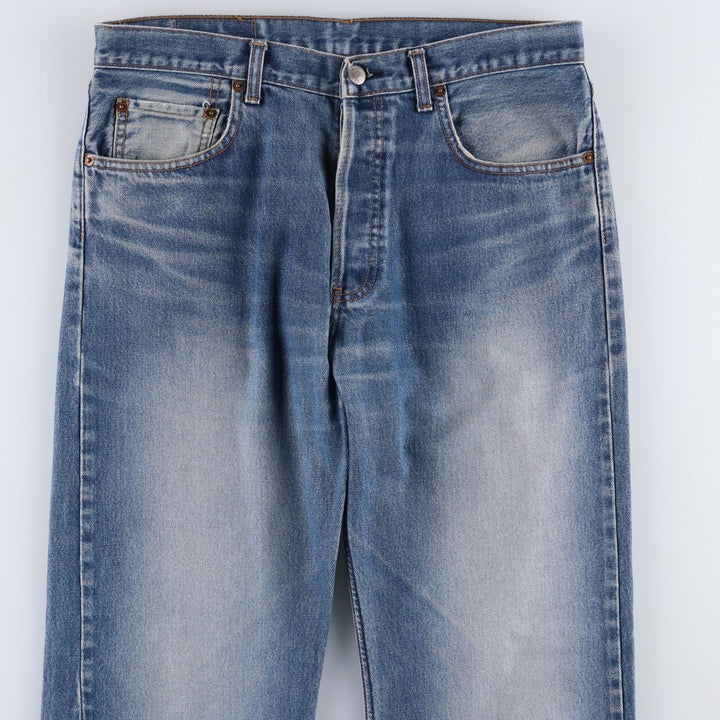 Levi's 501 straight denim pants for men, size W34 unclear blue type Vintage Second Hand