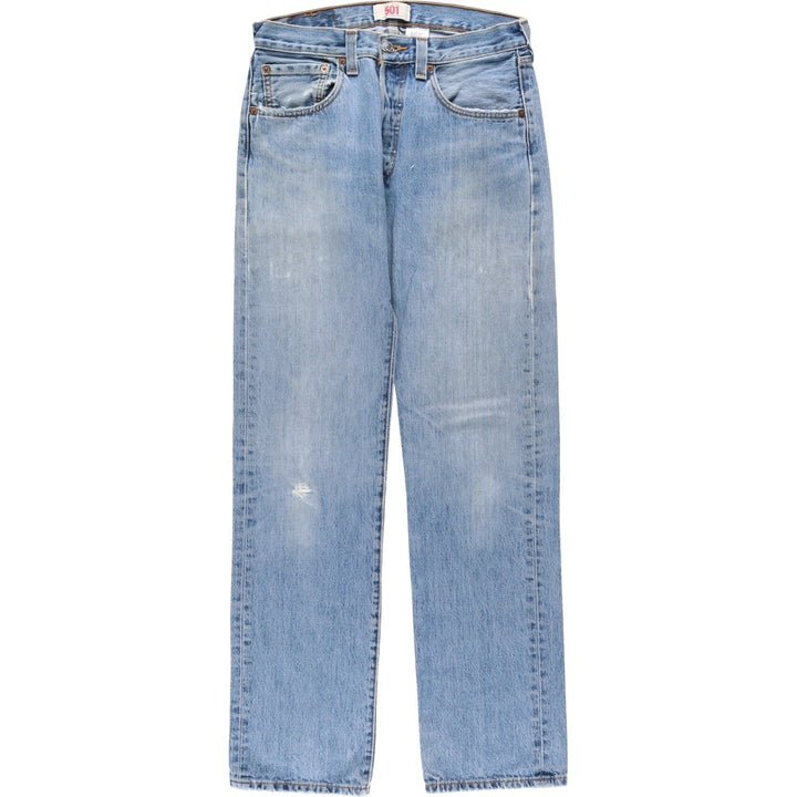 Levi's 501 Straight Leg Button-Fly Denim Pants, Men's, Size W31 cotton blue type Vintage Second Hand
