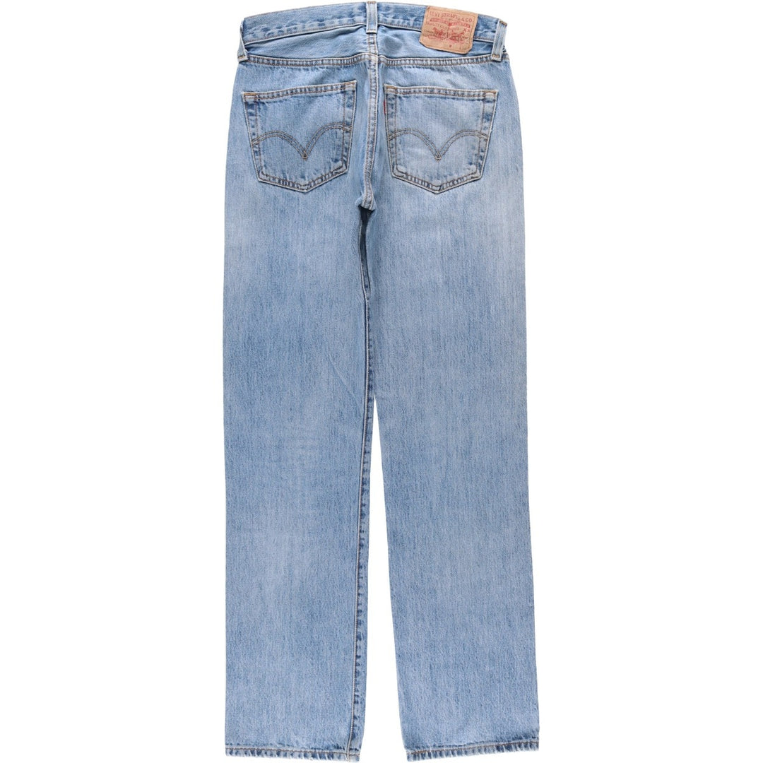 Levi's 501 Straight Leg Button-Fly Denim Pants, Men's, Size W31 cotton blue type Vintage Second Hand