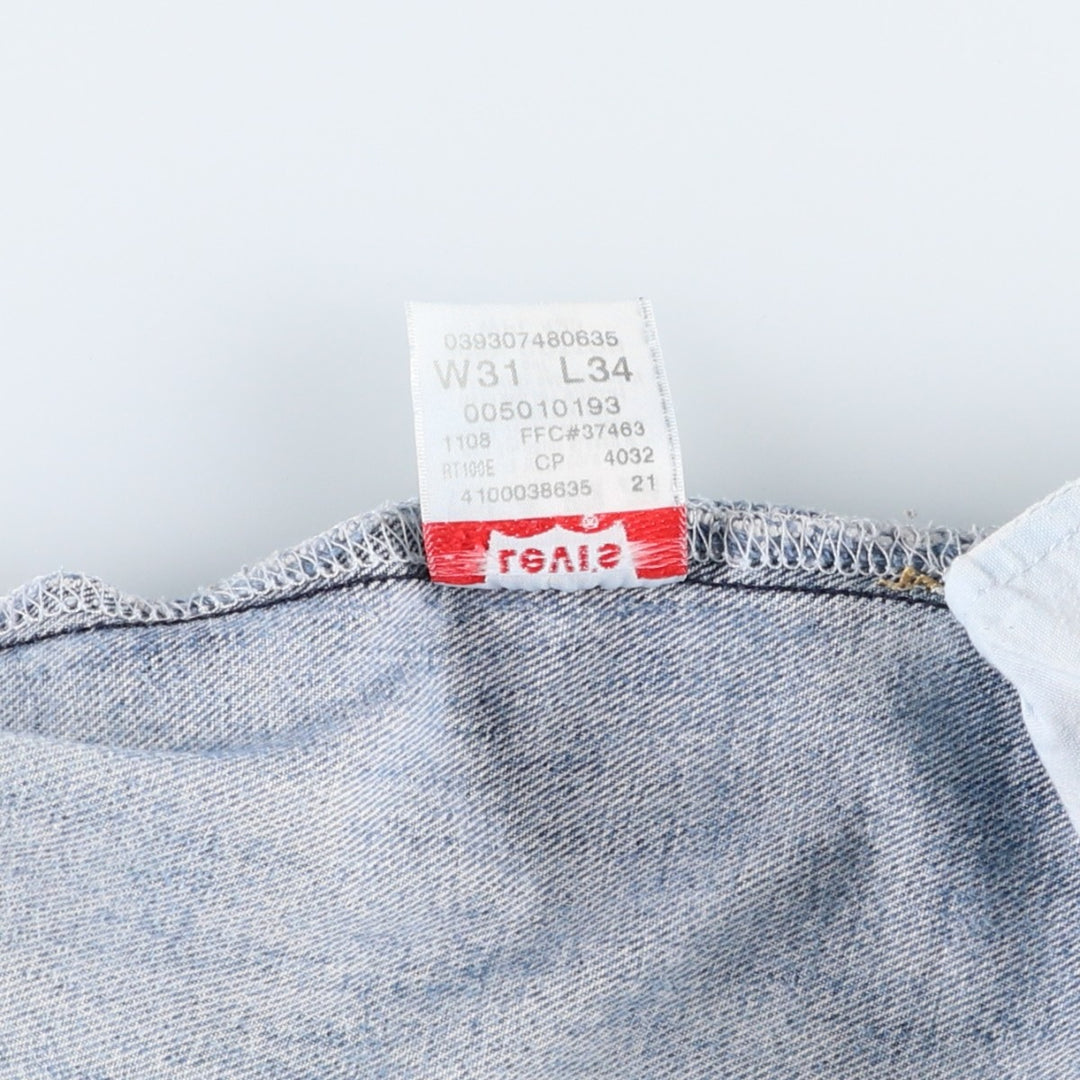 Levi's 501 Straight Leg Button-Fly Denim Pants, Men's, Size W31 cotton blue type Vintage Second Hand