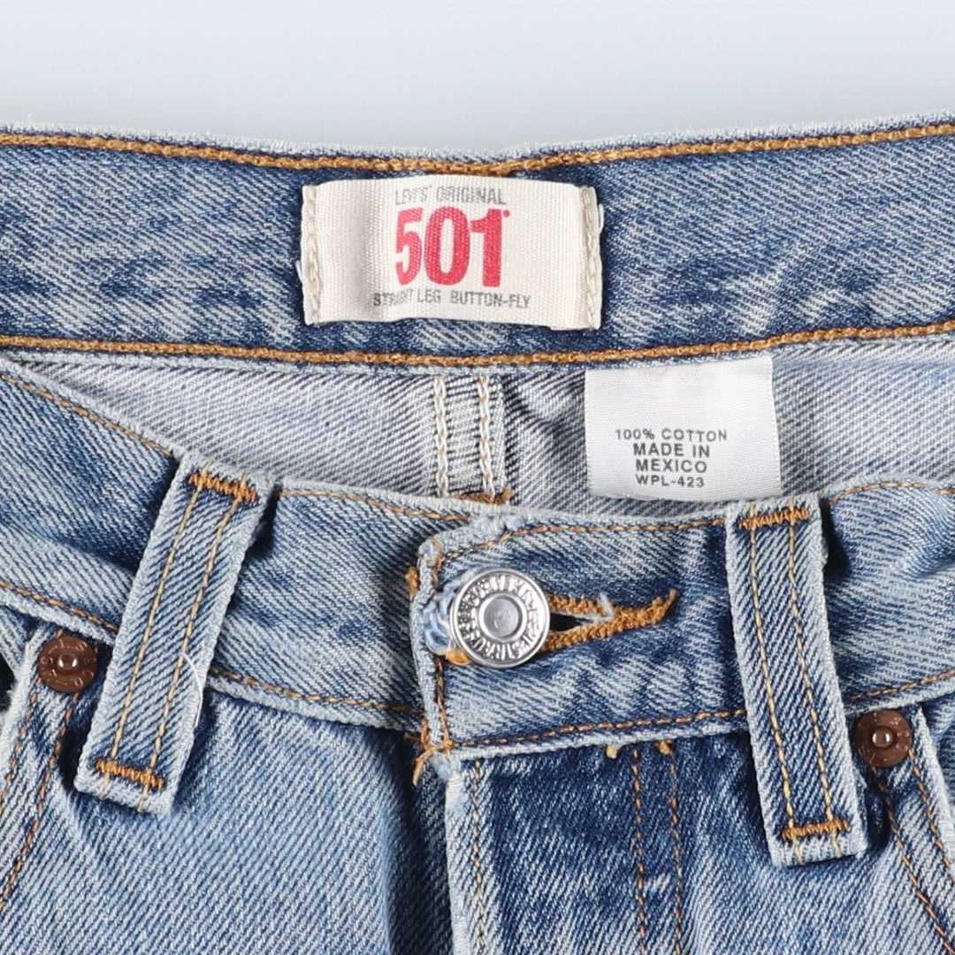 Levi's 501 Straight Leg Button-Fly Denim Pants, Men's, Size W31 cotton blue type Vintage Second Hand