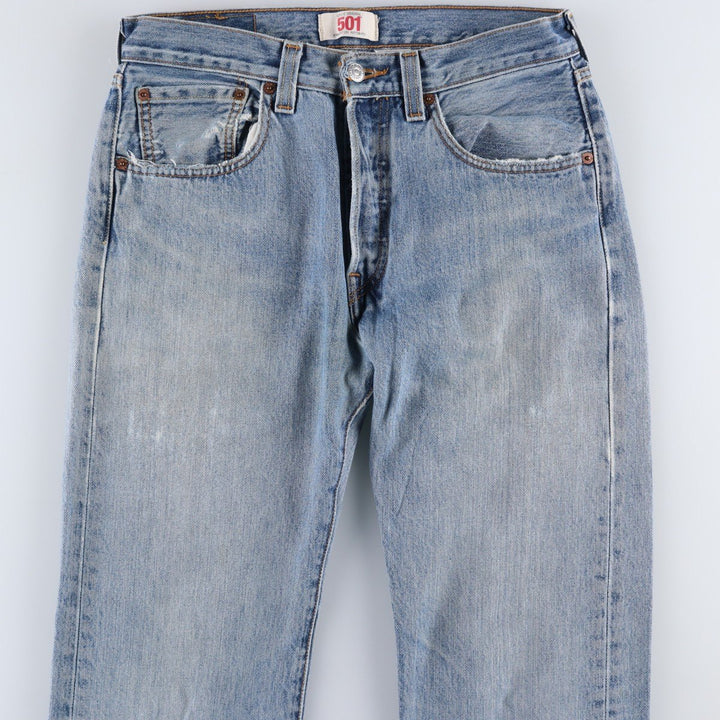 Levi's 501 Straight Leg Button-Fly Denim Pants, Men's, Size W31 cotton blue type Vintage Second Hand