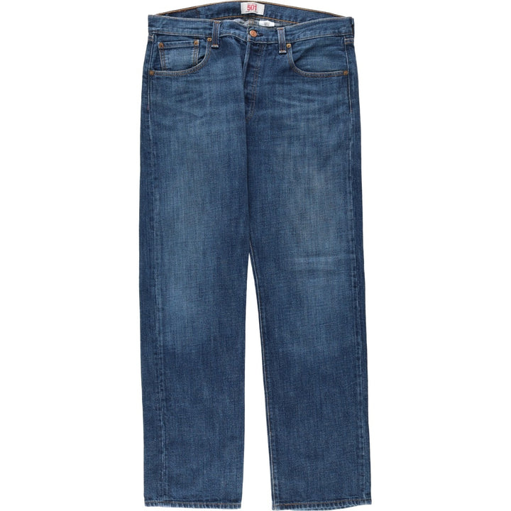 Levi's 501 STRAIGHT LEG BUTTON-FLY Straight Denim Pants, Men's W36 (approx.) cotton blue type Vintage Second Hand