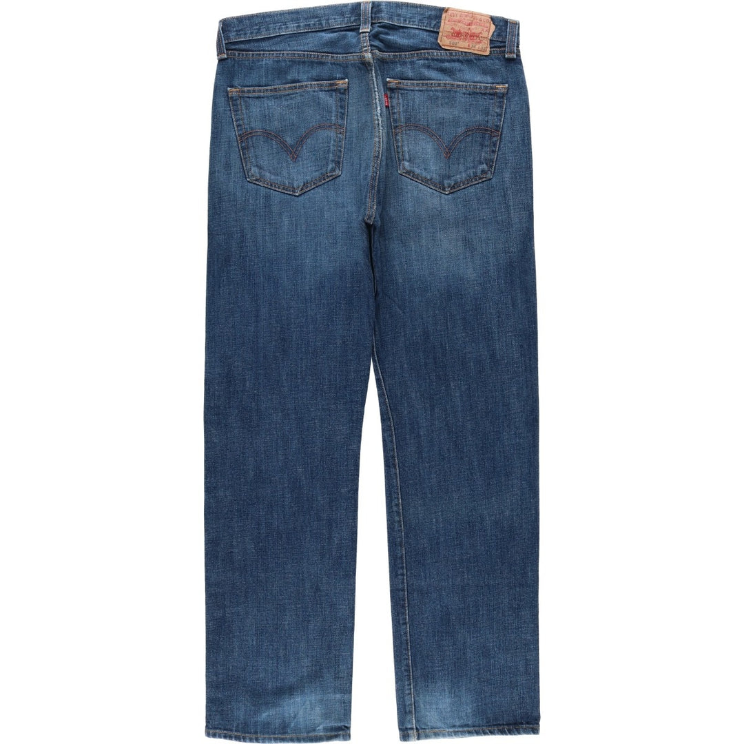 Levi's 501 STRAIGHT LEG BUTTON-FLY Straight Denim Pants, Men's W36 (approx.) cotton blue type Vintage Second Hand