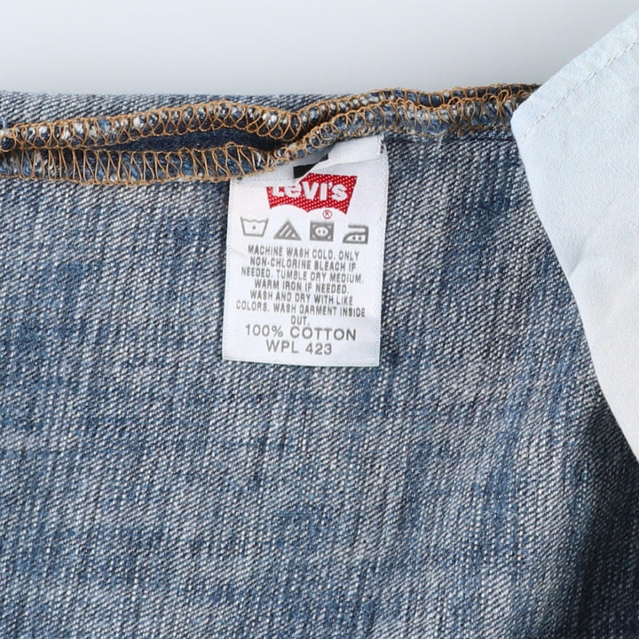 Levi's 501 STRAIGHT LEG BUTTON-FLY Straight Denim Pants, Men's W36 (approx.) cotton blue type Vintage Second Hand