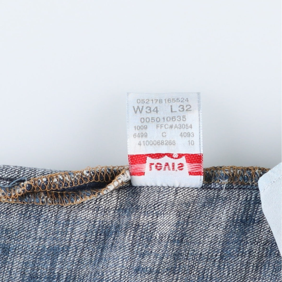 Levi's 501 STRAIGHT LEG BUTTON-FLY Straight Denim Pants, Men's W36 (approx.) cotton blue type Vintage Second Hand