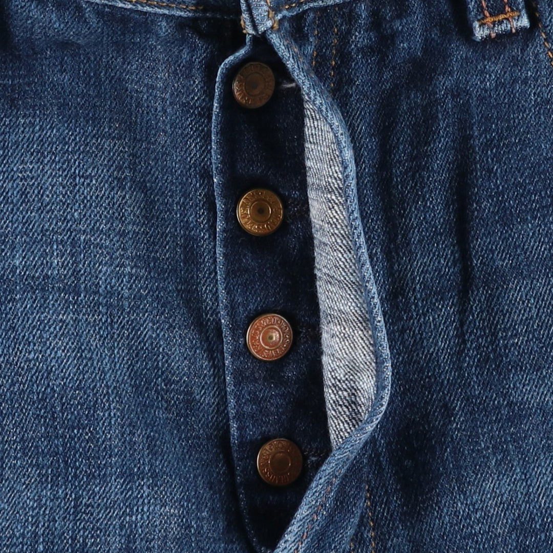 Levi's 501 STRAIGHT LEG BUTTON-FLY Straight Denim Pants, Men's W36 (approx.) cotton blue type Vintage Second Hand