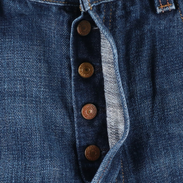 Levi's 501 STRAIGHT LEG BUTTON-FLY Straight Denim Pants, Men's W36 (approx.) cotton blue type Vintage Second Hand