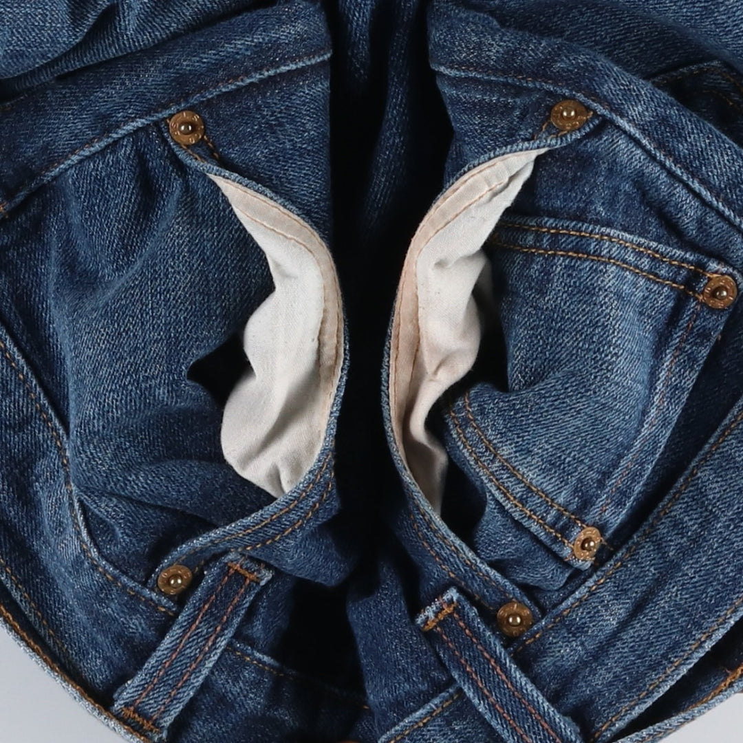 Levi's 501 STRAIGHT LEG BUTTON-FLY Straight Denim Pants, Men's W36 (approx.) cotton blue type Vintage Second Hand