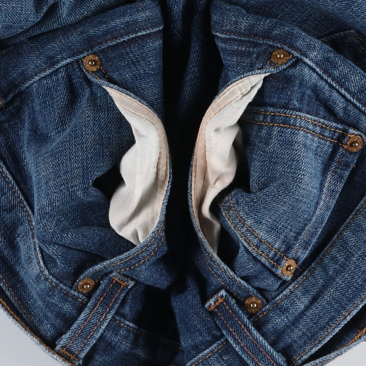 Levi's 501 STRAIGHT LEG BUTTON-FLY Straight Denim Pants, Men's W36 (approx.) cotton blue type Vintage Second Hand