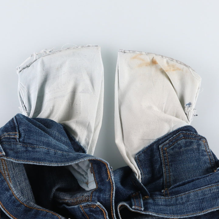 Levi's 501 STRAIGHT LEG BUTTON-FLY Straight Denim Pants, Men's W36 (approx.) cotton blue type Vintage Second Hand