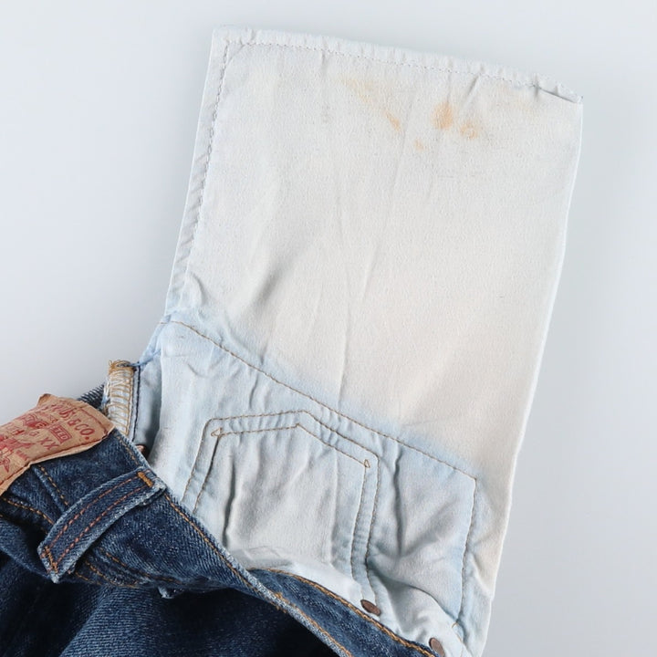 Levi's 501 STRAIGHT LEG BUTTON-FLY Straight Denim Pants, Men's W36 (approx.) cotton blue type Vintage Second Hand