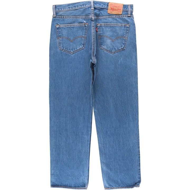 Levi's 501 straight denim pants for men, size W33 cotton blue type Vintage Second Hand