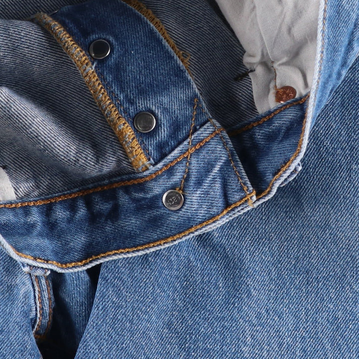 Levi's 501 straight denim pants for men, size W33 cotton blue type Vintage Second Hand