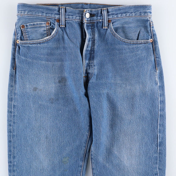 Levi's 501 straight denim pants for men, size W33 cotton blue type Vintage Second Hand