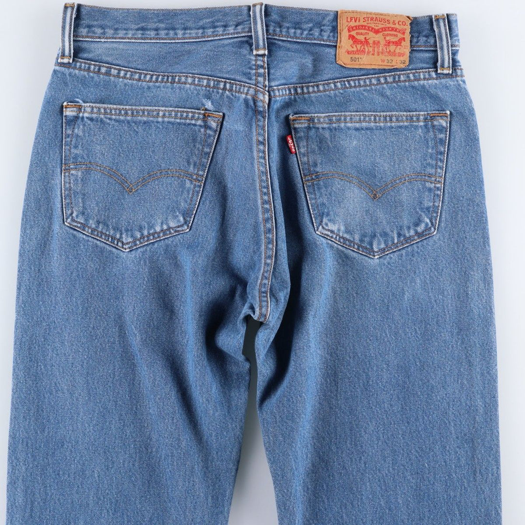 Levi's 501 straight denim pants for men, size W33 cotton blue type Vintage Second Hand