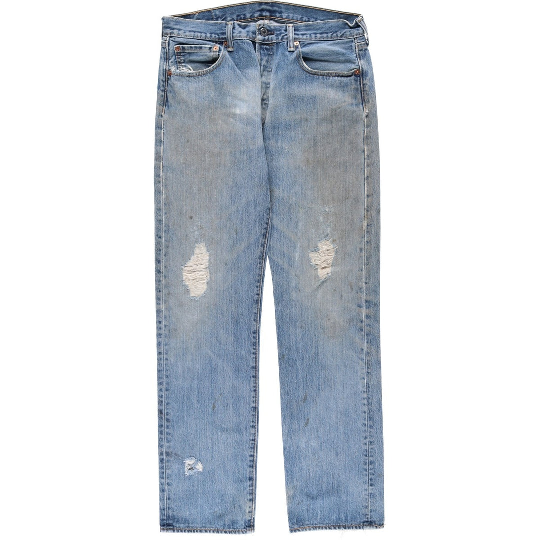 Levi's 501 straight denim pants for men, size W33 unclear blue type Vintage Second Hand