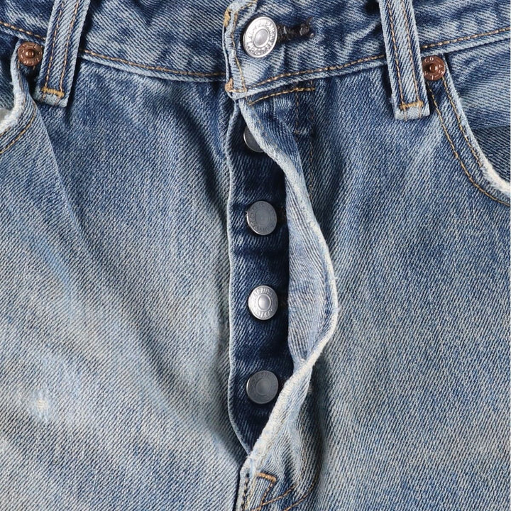 Levi's 501 straight denim pants for men, size W33 unclear blue type Vintage Second Hand