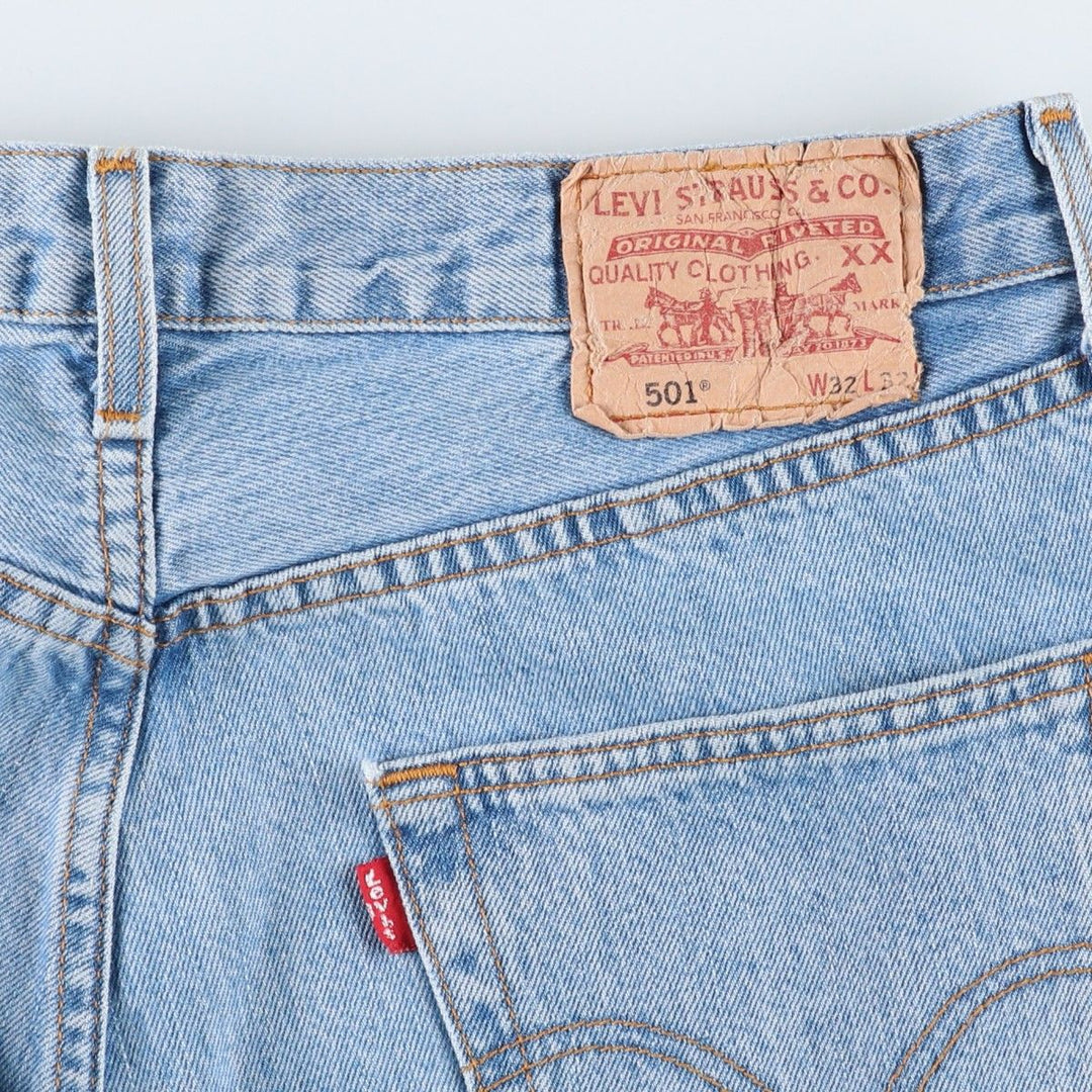 Levi's 501 Euro Model Straight Denim Pants Men's W33 cotton blue type Vintage Second Hand