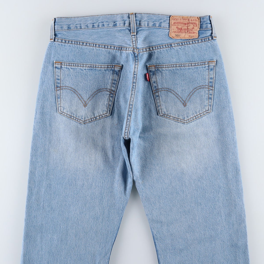 Levi's 501 Euro Model Straight Denim Pants Men's W33 cotton blue type Vintage Second Hand
