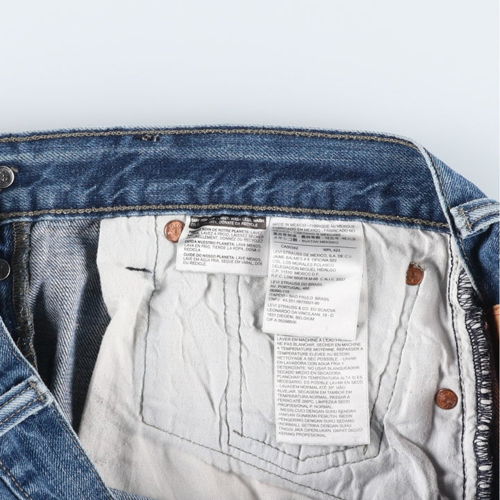 Levi's 501 straight denim pants for men, equivalent to w31 cotton blue type Vintage Second Hand