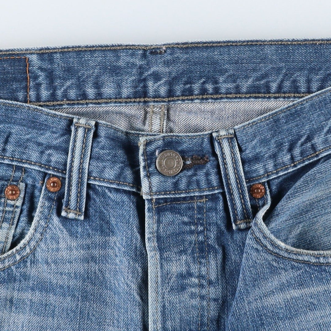 Levi's 501 straight denim pants for men, equivalent to w31 cotton blue type Vintage Second Hand
