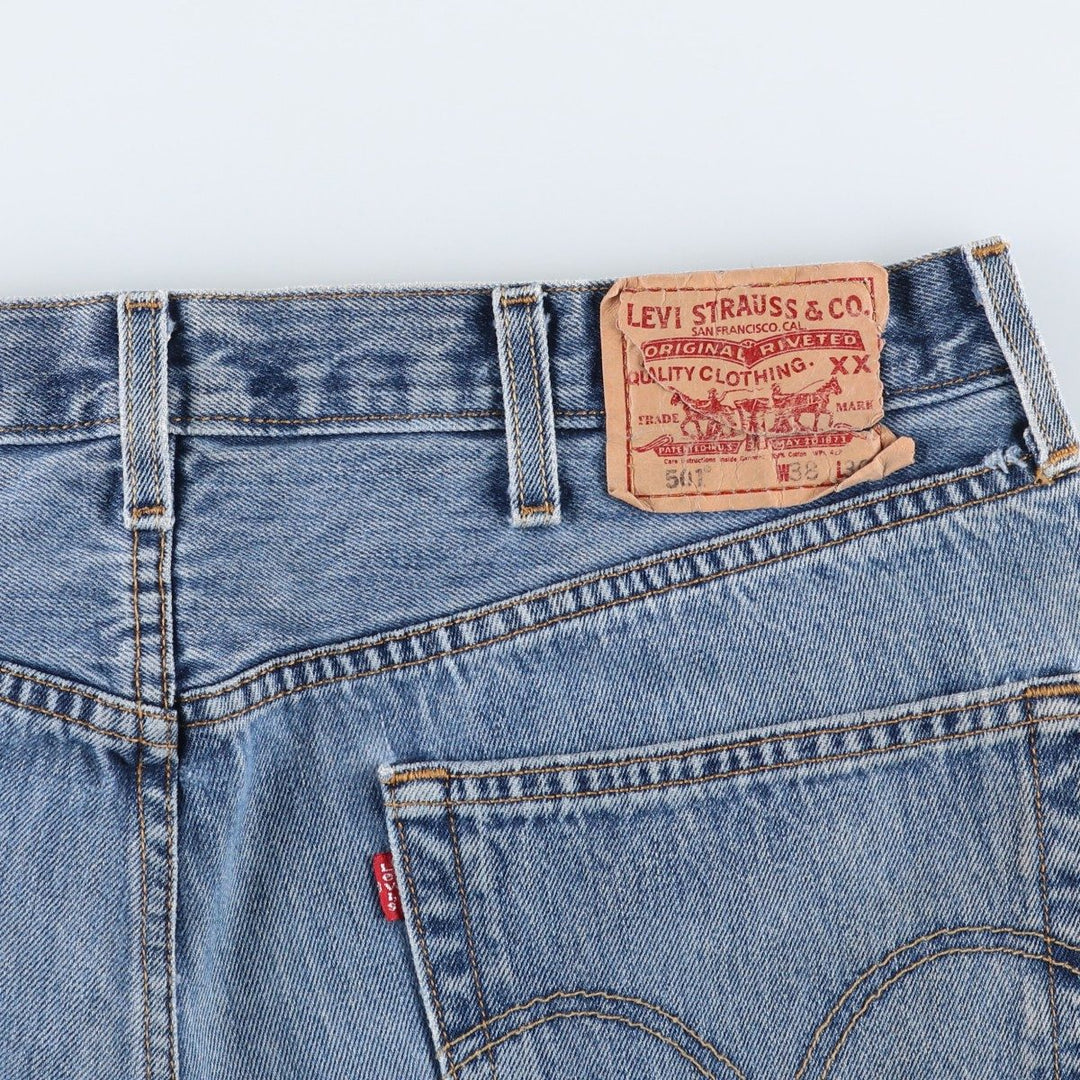 Levi's 501 straight denim pants for men, size W37 cotton blue type Vintage Second Hand