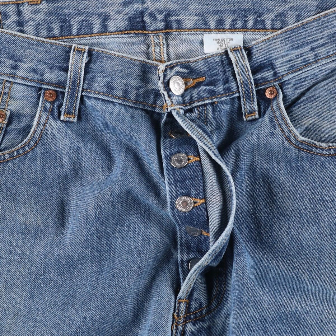 Levi's 501 straight denim pants for men, size W37 cotton blue type Vintage Second Hand
