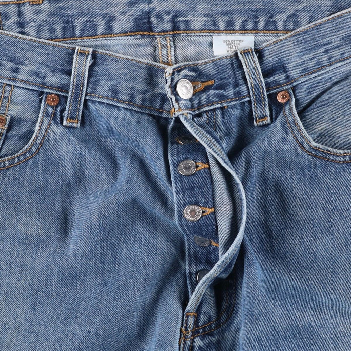 Levi's 501 straight denim pants for men, size W37 cotton blue type Vintage Second Hand