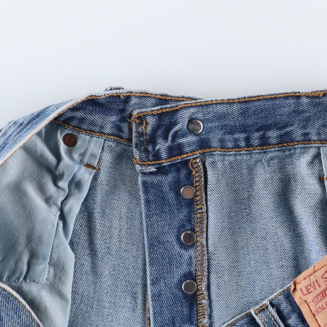 Levi's 501 straight denim pants for men, size W37 cotton blue type Vintage Second Hand